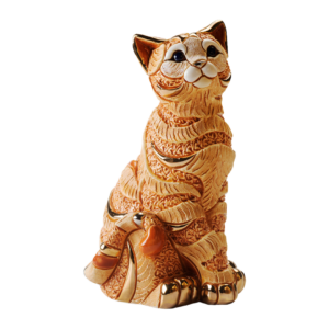 chat roux rayé